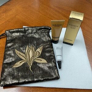 CHANEL RARE LIMITED Sublimage Pouch, w/Sublimage and Le Lift AUTHENTIC NWT